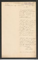 k.k. naturhistorisches Hofmuseum, Intendanzakten 1885-1896 (Hauer), Aktenzahl Z.160/1891, Seite 1